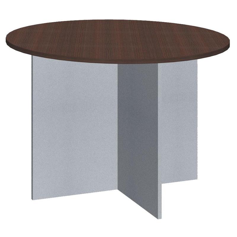 Стол для переговоров Imago круглый (венге магия/металлик, 1100х1100х755 мм)