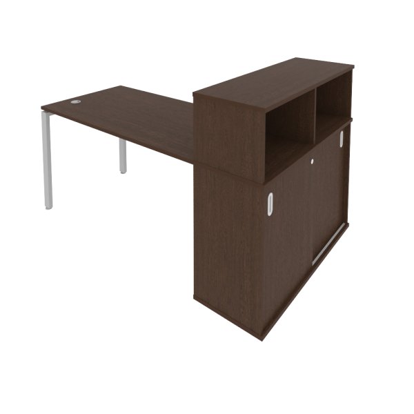Стол письменный с опорным шкафом-купе Metal System Style Б.РС-СШК-3.3