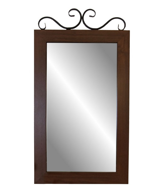 Зеркало Зеркало навесное Сартон 51 (Черный / средне - коричневый)