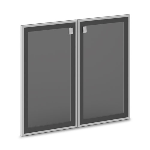 Двери низкие стеклянные V-014